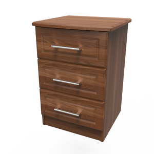 GIN001 3 Drawer Bedside Cabinet