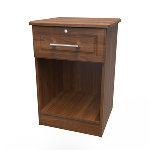 GIN019 1 Drawer/Open Bedside - With Lock