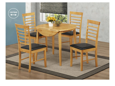 Hanover Round Dropleaf Dining Set (4 Chairs) Kd