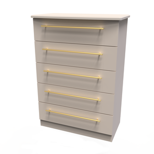 HAW012 5 Drawer Chest Kaschmir Matt Kaschmir Matt