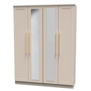 HAW190 Tall 4 Door Centre Mirror Robe Kaschmir Matt Kaschmir Matt