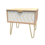 016 1 Drawer Locker Jigsaw White Bardolino