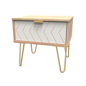 016 1 Drawer Locker Jigsaw White Bardolino