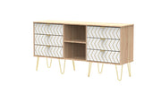 247 6 Drawer TV Unit Jigsaw White Bardolino