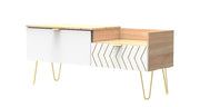 248 TV Console Unit Jigsaw White Bardolino