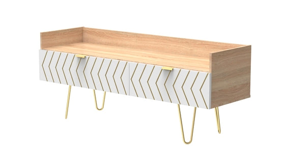 255 Media Console Unit 255 Media Console Unit Jigsaw White Bardolino