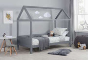 Home Single Bed Grey