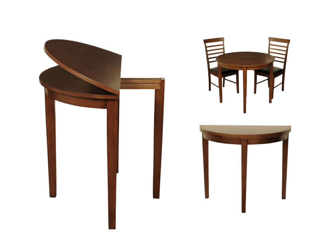 Hanover Half Moon Dining Set (Dark) (2 Chairs) Kd