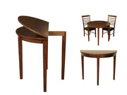Hanover Half Moon Dining Set (Dark) (2 Chairs) Kd