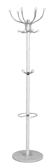 Hat And Coat Stand (White)