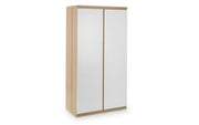 Jupiter 2 Door Wardrobe - Oak & White