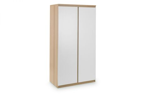 Jupiter 2 Door Wardrobe - Oak & White