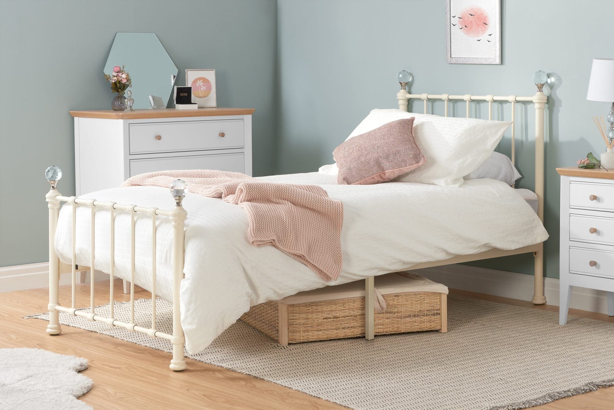 Jade Single Bed White