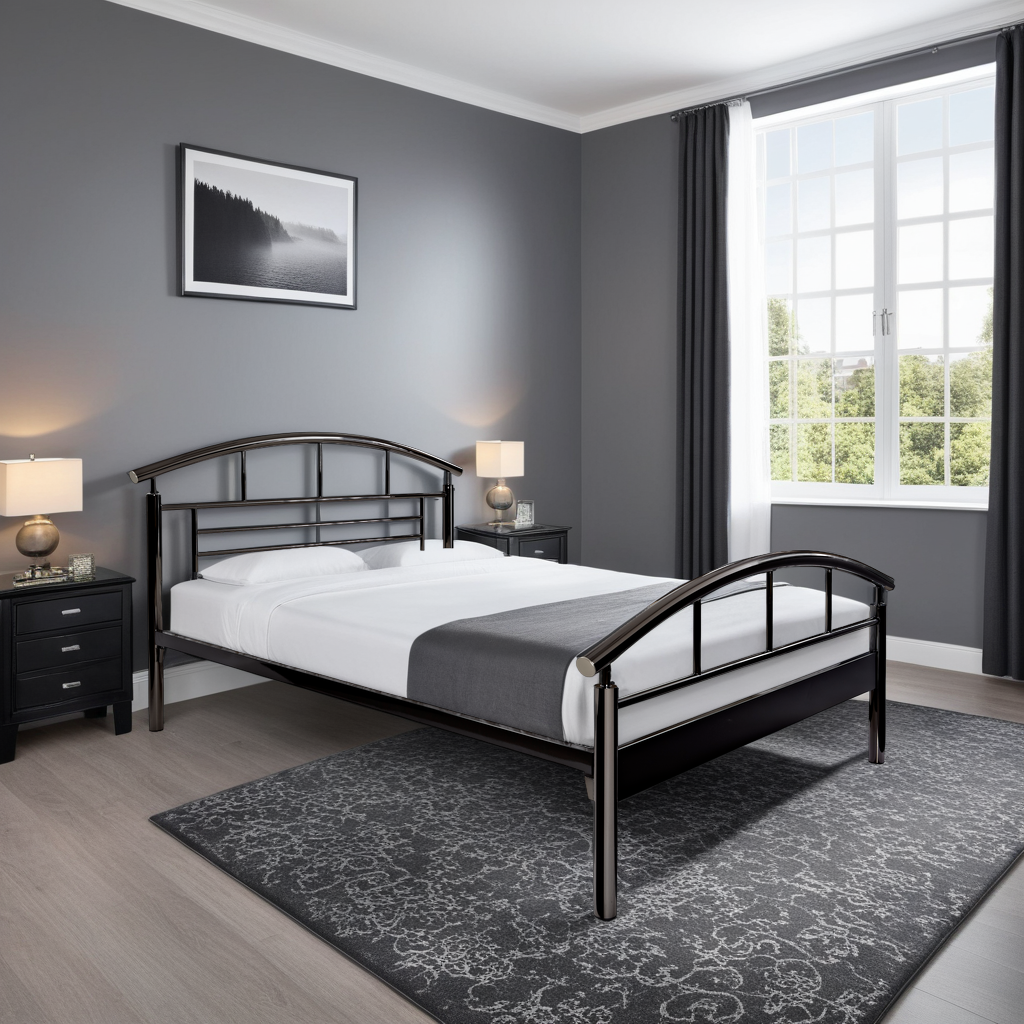 Jazzy Bedstead Black Nickel