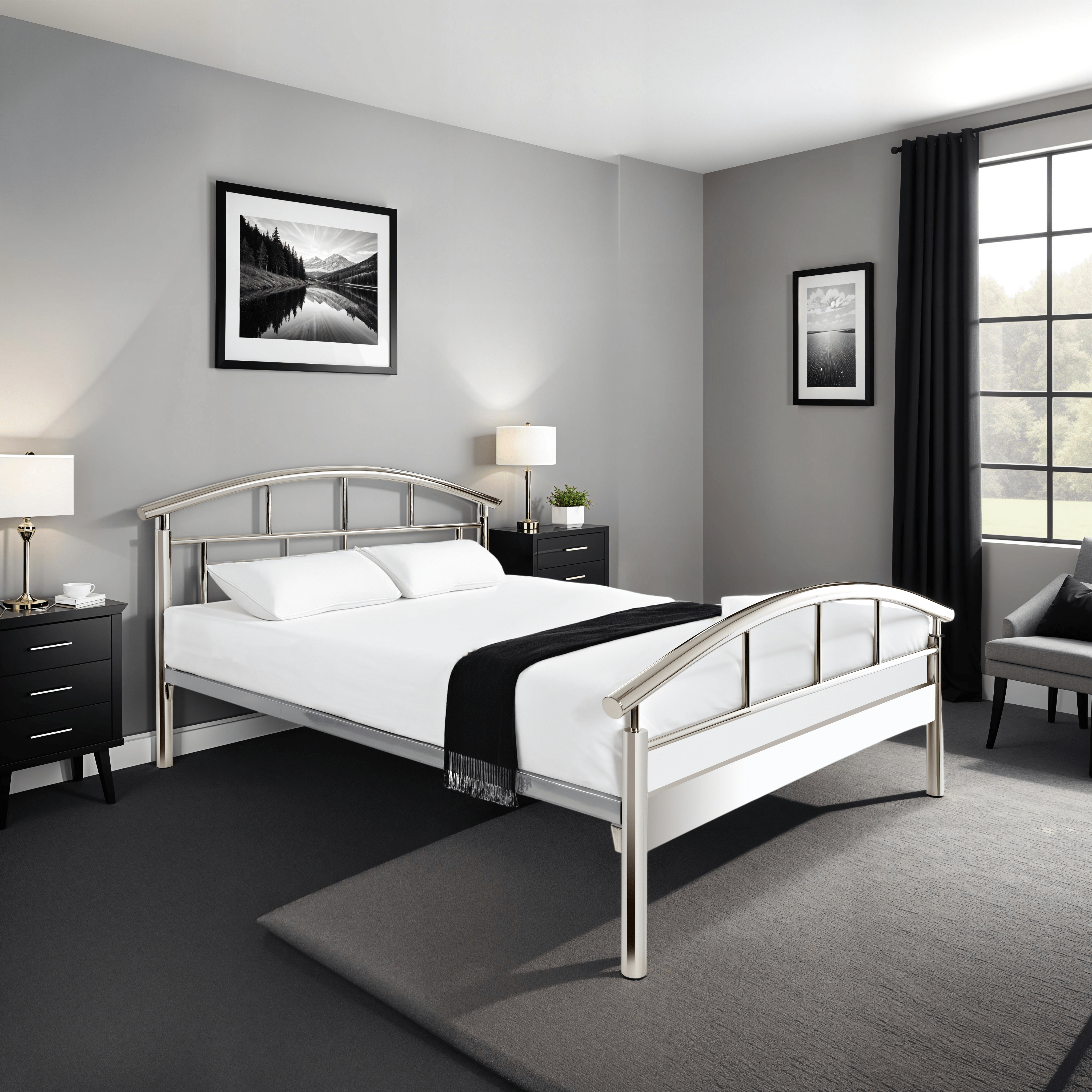 Jazzy Bedstead Chrome