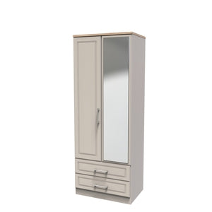 KEN062 2ft6in 2 Drawer Mirror Robe