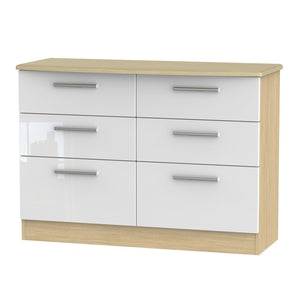 KNI015 6 Drawer Midi Chest