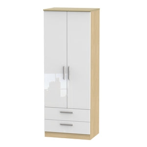 KNI081 Tall 2ft6in 2 Drawer Robe