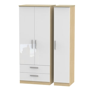 KNI131 Triple 2 Drawer Robe