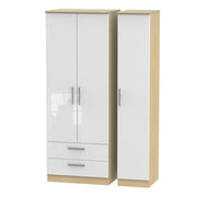 KNI141 Tall Triple 2 Drawer Robe