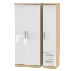KNI150 Triple Plain + Drawer Robe
