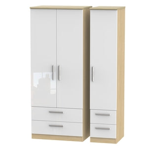 KNI151 Triple 2 Drawer + Drawer Robe