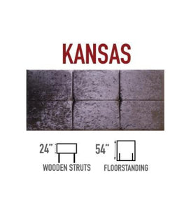 Kansas (Delmonte) Strutted Headboard 24"