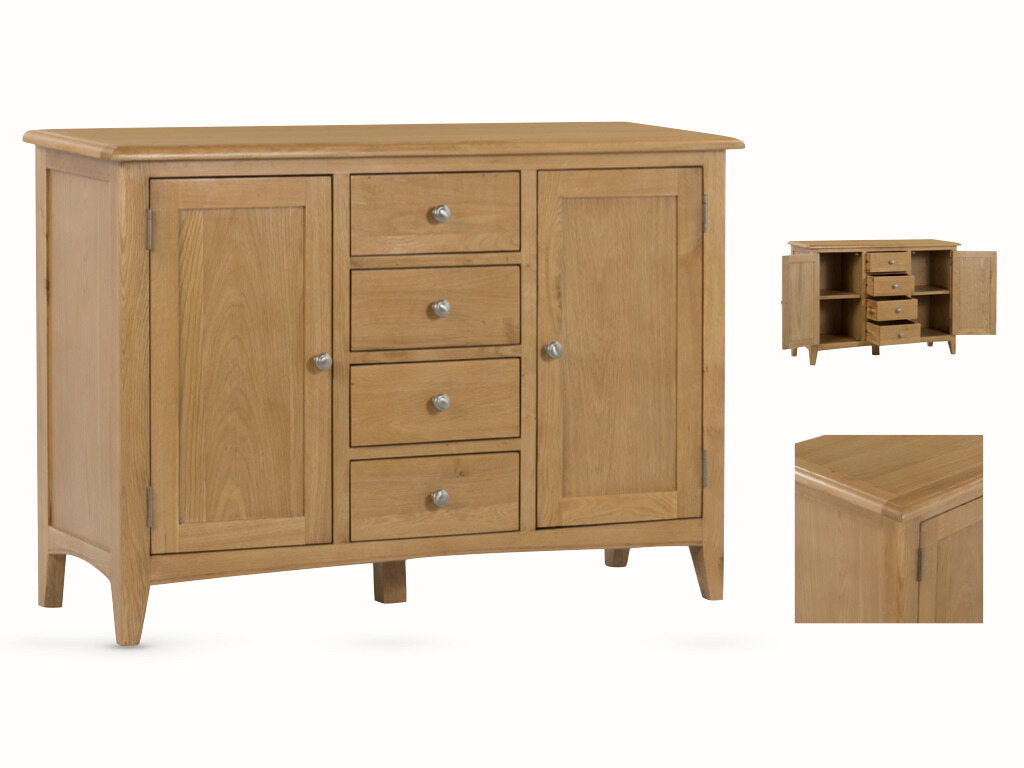 Kilkenny Oak 4 Drawer Sideboard