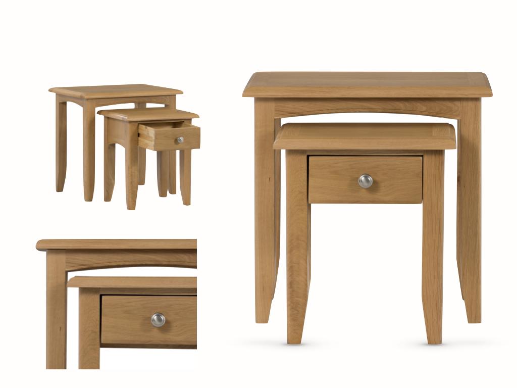 Kilkenny Oak Nest Of 2 Tables