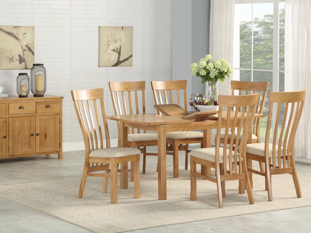 Kilmore Oak 4 X 2.5 Extension Dining Set (4 Chairs)