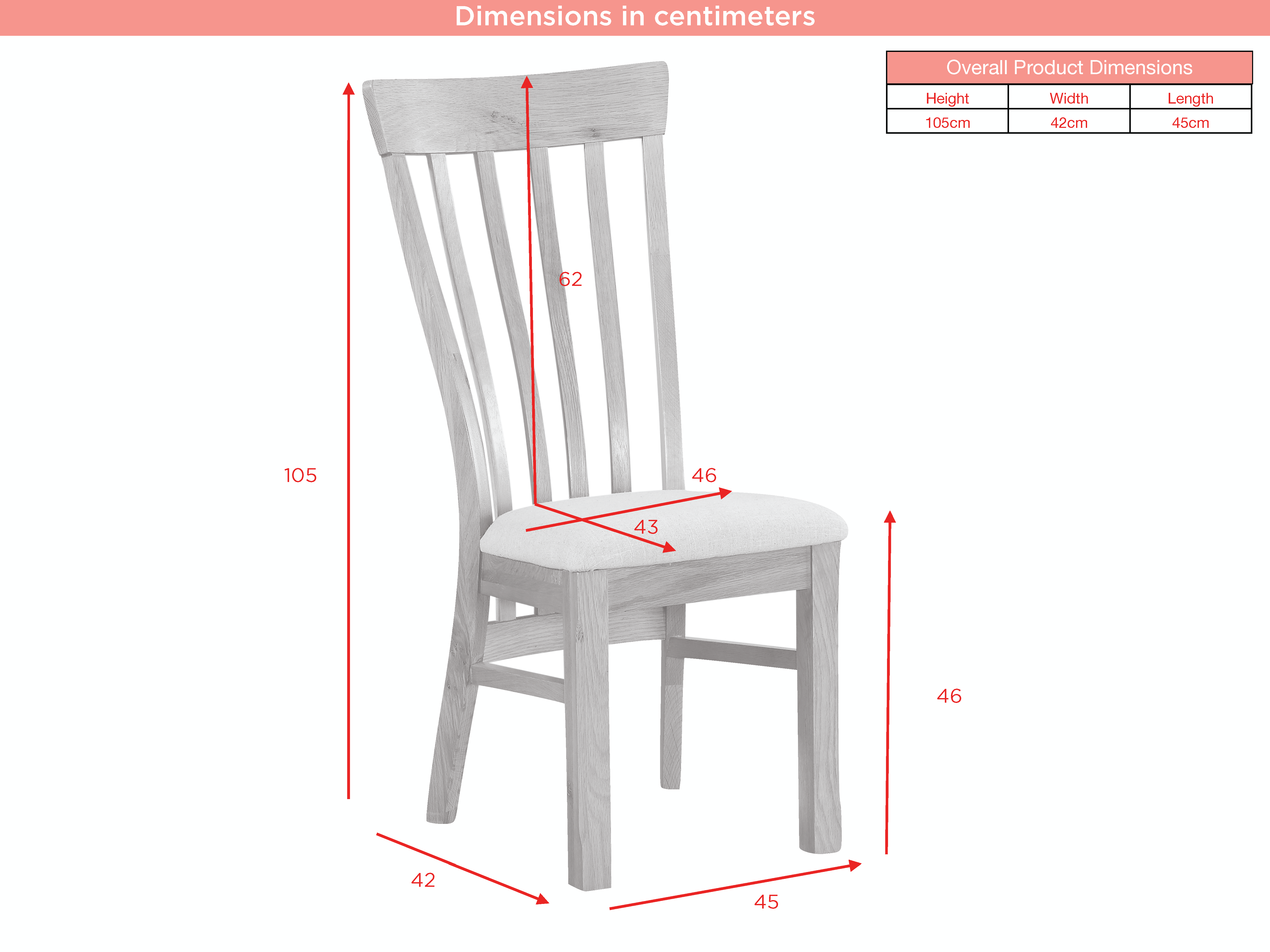 Kilmore Oak Dining Chair (Factory Assembled For Extra Strength)
