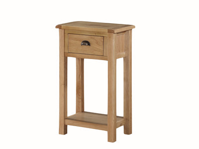 Kilmore Oak Hall Table With 1 Drawer