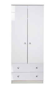 LUM081 Tall 2ft6in 2 Drawer Robe