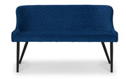 Luxe High Back Bench - Blue