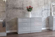 Lynx 6 Drawer Chest Grey