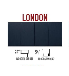 London Strutted Headboard 24"