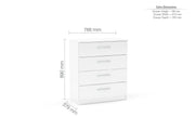 Lowther 4 Drawer Chest White