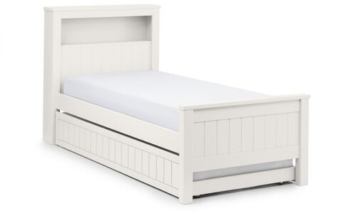 Maine Bookcase Bed 90Cm - Surf White
