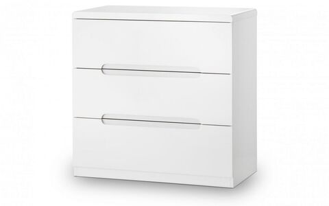 Manhattan 3 Drawer Chest - White