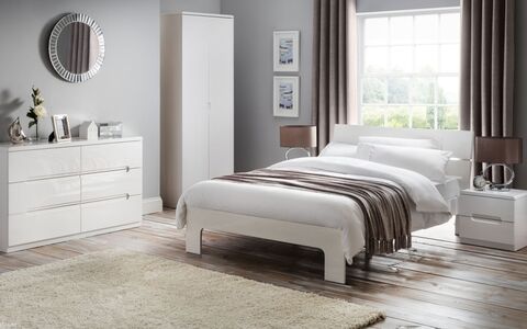 Manhattan Bed 150Cm - White