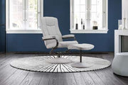 Memphis Swivel Chair & Footstool Grey