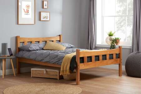 Miami Small Double Bed Pine