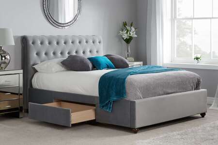 Marlow Double Bed Grey