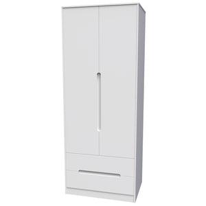 MON081 Tall 2ft6in 2 Drawer Robe