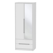 MON082 Tall 2ft6in 2 Drawer Mirror Robe