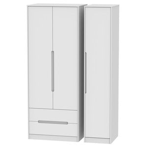 MON141 Tall Triple 2 Drawer Robe