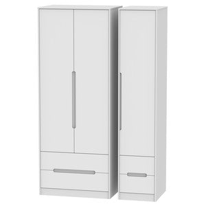 MON161 Tall Triple 2 Drawer + Drawer Robe