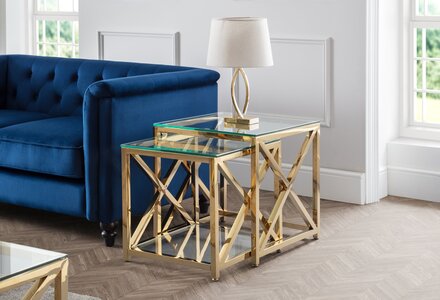 Miami Nest Of Tables - Gold
