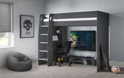 Nebula Gaming Bed With Desk Anthracite