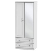 PEM062 2ft6in 2 Drawer Mirror Robe